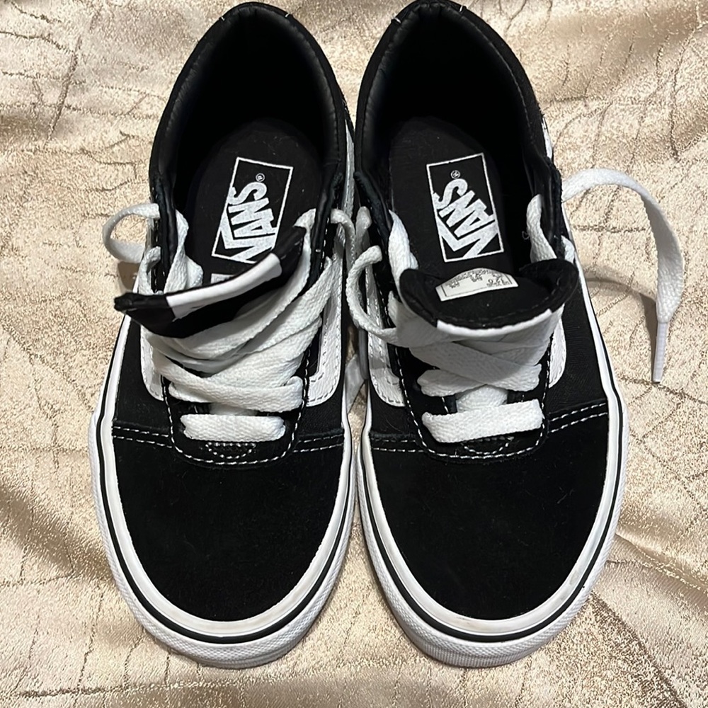 Vans kids size 12 Black shoes
